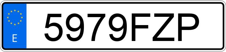 Numer rejestracyjny 5979FZP posiada ALFA ROMEO 159