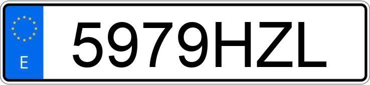 Numer rejestracyjny 5979HZL posiada RENAULT MASTER