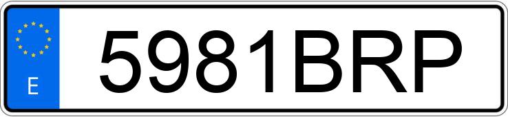 Numer rejestracyjny 5981BRP posiada MERCEDES E 270 (210)