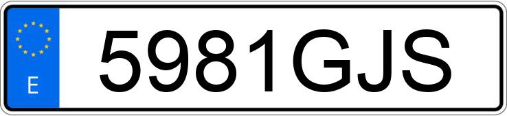 Numer rejestracyjny 5981GJS posiada AUDI A3