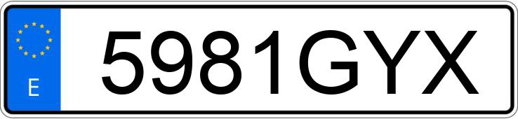 Numer rejestracyjny 5981GYX posiada MERCEDES SPRINTER Numer rejestracyjny 5981GYX posiada MERCEDES SPRINTER