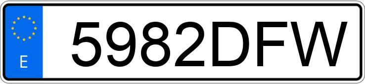 Registreringsnummeret 5982DFW har OPEL CORSA Registreringsnummeret 5982DFW har OPEL CORSA