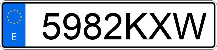 Numer rejestracyjny 5982KXW posiada KIA CEED