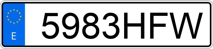 Numer rejestracyjny 5983HFW posiada TOYOTA AVENSIS Numer rejestracyjny 5983HFW posiada TOYOTA AVENSIS