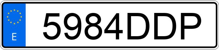 Numer rejestracyjny 5984DDP posiada NISSAN PRIMASTAR Numer rejestracyjny 5984DDP posiada NISSAN PRIMASTAR