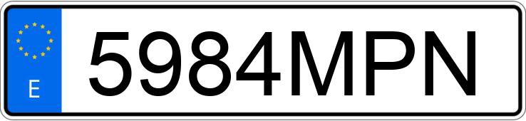 Numer rejestracyjny 5984MPN posiada VOLKSWAGEN CRAFTER