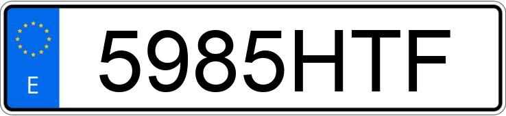 Numer rejestracyjny 5985HTF posiada Husaberg Te
