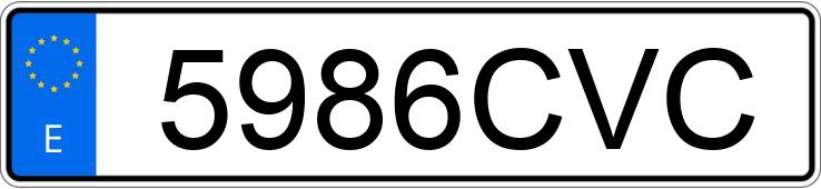 Numer rejestracyjny 5986CVC posiada BMW SERIE 3