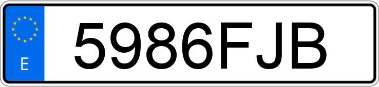 Numer rejestracyjny 5986FJB posiada CITROEN XSARA
