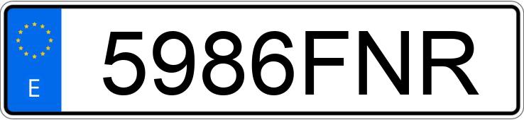 Numer rejestracyjny 5986FNR posiada OPEL ASTRA