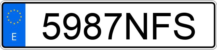 Numer rejestracyjny 5987NFS posiada MERCEDES GLA (247)