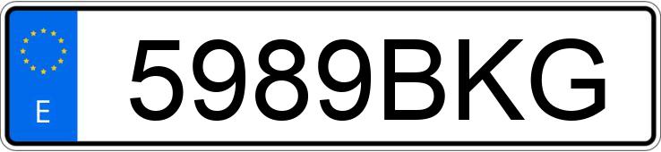 Numer rejestracyjny 5989BKG posiada FIAT PUNTO