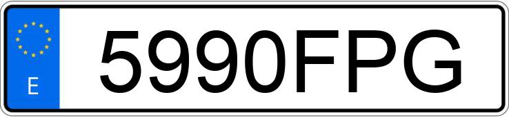 Numer rejestracyjny 5990FPG posiada MINI MINI