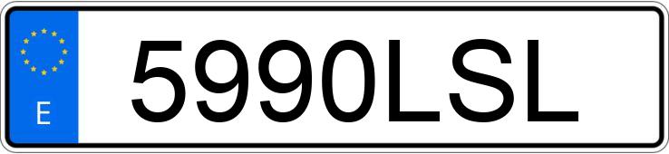 Numer rejestracyjny 5990LSL posiada MERCEDES C (206)