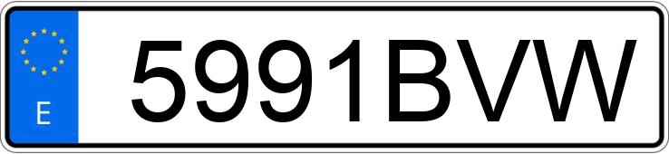 Numer rejestracyjny 5991BVW posiada VOLKSWAGEN PASSAT