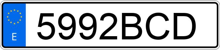 Numer rejestracyjny 5992BCD posiada MERCEDES SPRINTER