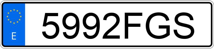 Numer rejestracyjny 5992FGS posiada RENAULT MEGANE