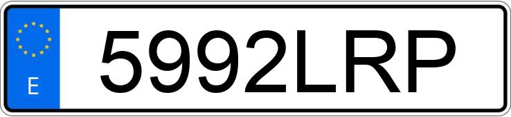 Numer rejestracyjny 5992LRP posiada VOLVO XC40