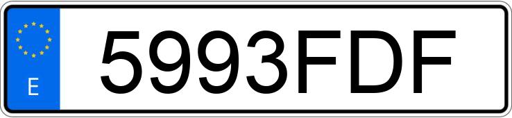 Numer rejestracyjny 5993FDF posiada VOLVO S40