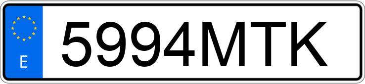 Numer rejestracyjny 5994MTK posiada FIAT DUCATO