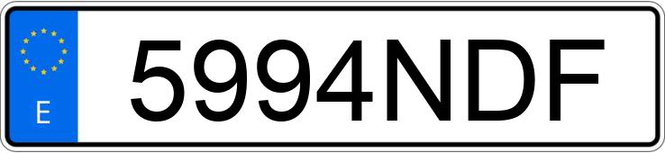 Numer rejestracyjny 5994NDF posiada MAZDA MAZDA3 Numer rejestracyjny 5994NDF posiada MAZDA MAZDA3