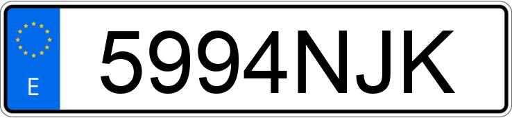 Numer rejestracyjny 5994NJK posiada NISSAN QASHQAI