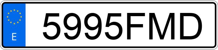 Numer rejestracyjny 5995FMD posiada BMW SERIE 3