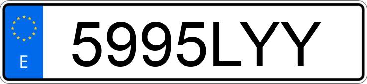 Numer rejestracyjny 5995LYY posiada BMW X3 F25 35DA XDRIVE