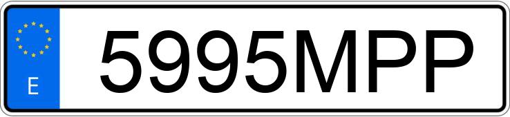 Numer rejestracyjny 5995MPP posiada SWM G01