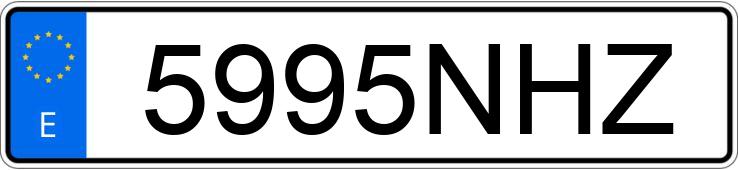 Numer rejestracyjny 5995NHZ posiada TESLA MODEL 3