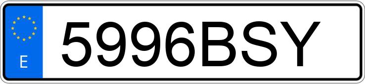 Numer rejestracyjny 5996BSY posiada VOLKSWAGEN GOLF Numer rejestracyjny 5996BSY posiada VOLKSWAGEN GOLF