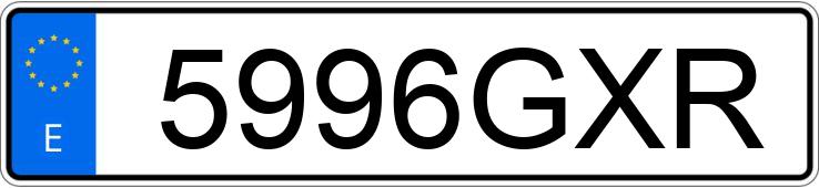 Numer rejestracyjny 5996GXR posiada RENAULT MEGANE