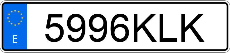 Numer rejestracyjny 5996KLK posiada SEAT IBIZA