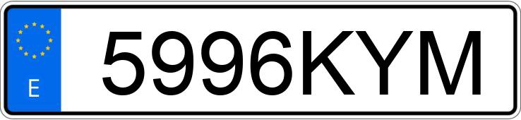 Numer rejestracyjny 5996KYM posiada FORD TOURNEO COURIER