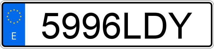 Numer rejestracyjny 5996LDY posiada RENAULT TRAFIC 29 FGN L1H1 1.6DCI ENERGY BLUE 95