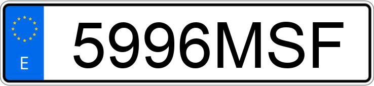 Numer rejestracyjny 5996MSF posiada DACIA SANDERO