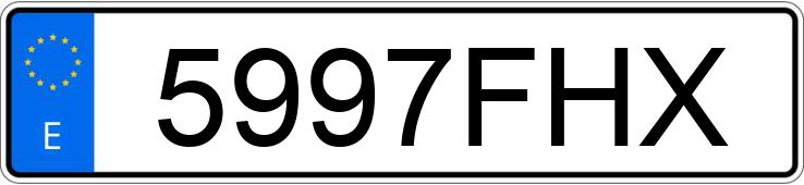 Numer rejestracyjny 5997FHX posiada SEAT IBIZA
