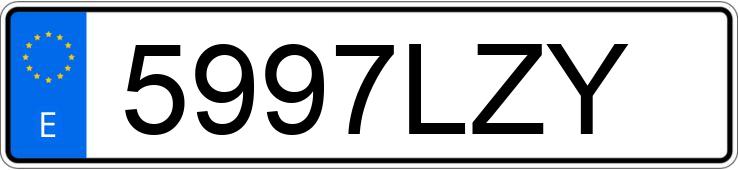 Numer rejestracyjny 5997LZY posiada AUDI A5 SPORTBACK Numer rejestracyjny 5997LZY posiada AUDI A5 SPORTBACK