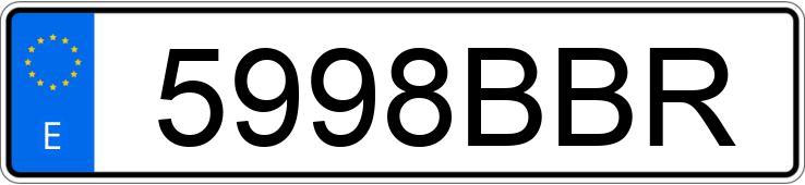Numer rejestracyjny 5998BBR posiada KTM GS 600 Numer rejestracyjny 5998BBR posiada KTM GS 600