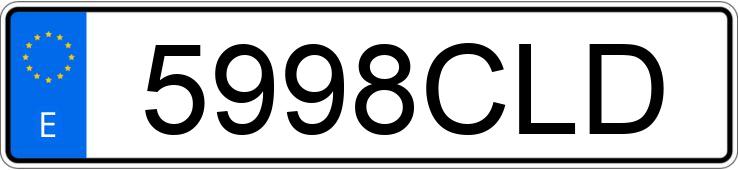 Numer rejestracyjny 5998CLD posiada RENAULT MEGANE