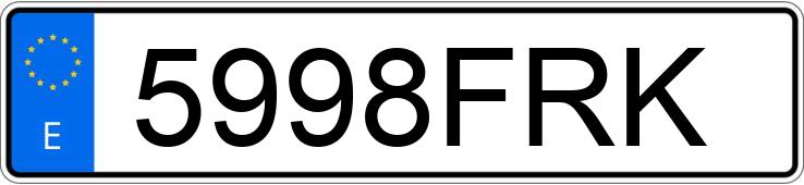 Numer rejestracyjny 5998FRK posiada SETRA SERIE 300 Numer rejestracyjny 5998FRK posiada SETRA SERIE 300