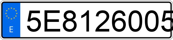 Numer rejestracyjny 5E81260057004V334 posiada CHEVROLET-GM INDEPENDENCE