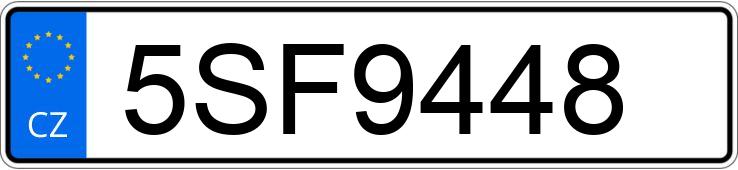 Numer rejestracyjny 5SF9448 posiada FORD Fiesta