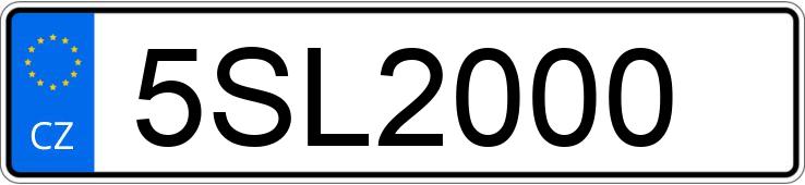 Numer rejestracyjny 5SL2000 posiada FERRARI Portofino