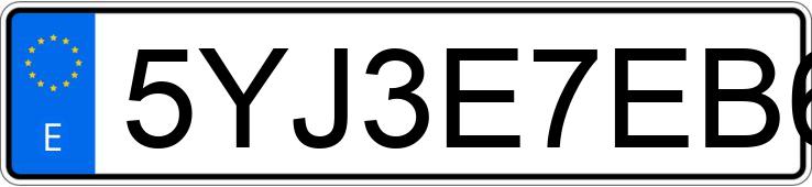 Numer rejestracyjny 5YJ3E7EB6LF571189 posiada TESLA MODEL 3