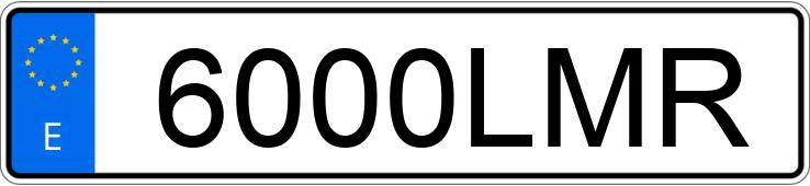 Numer rejestracyjny 6000LMR posiada KIA XCEED