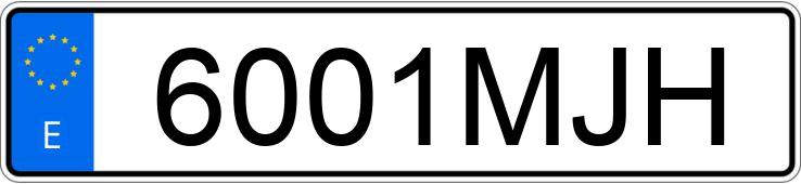 Numer rejestracyjny 6001MJH posiada VOLKSWAGEN GOLF