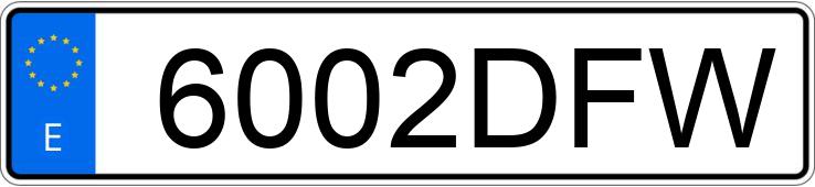 Numer rejestracyjny 6002DFW posiada BMW SERIE 3
