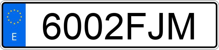 Le numéro d’enregistrement 6002FJM a OPEL ASTRA