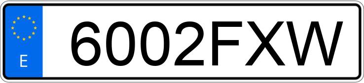 Numer rejestracyjny 6002FXW posiada BMW SERIE 3